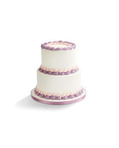 Vintage Violet Tiered Cake 