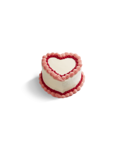 Vintage Blush Heart Cake.